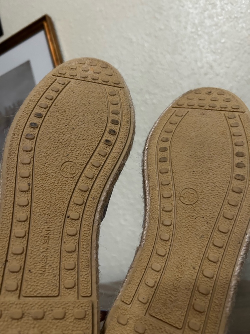 Women’s Verbenas Grey Suede Espadrille Slip-On Shoes sz. 40 / us 9 - Picture 4 of 4